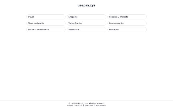 Screenshot of usepay.xyz
