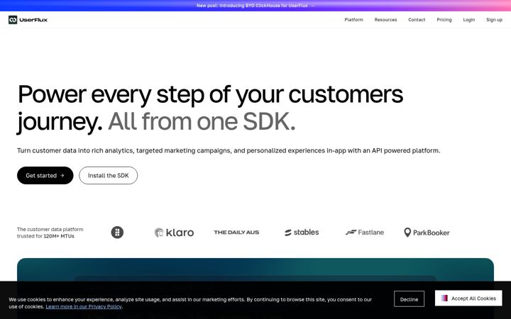 Screenshot of userflux.co