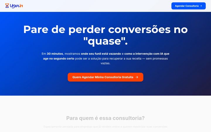 Screenshot of userin.com.br