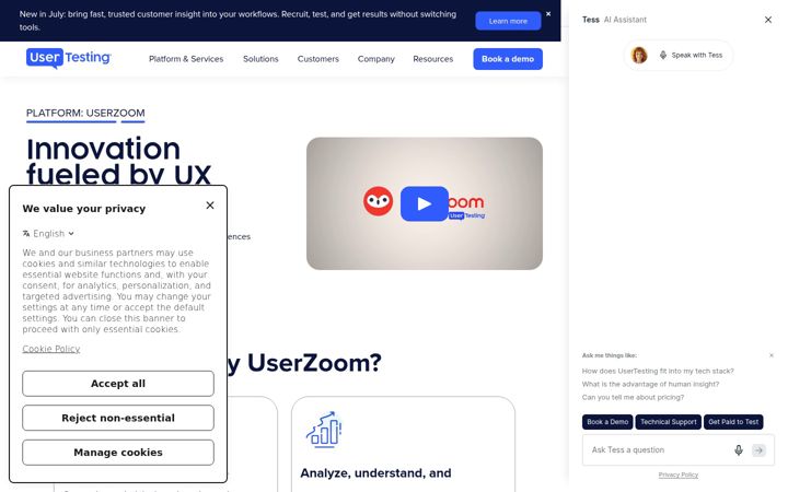 Captura de ecrã de userzoom.com