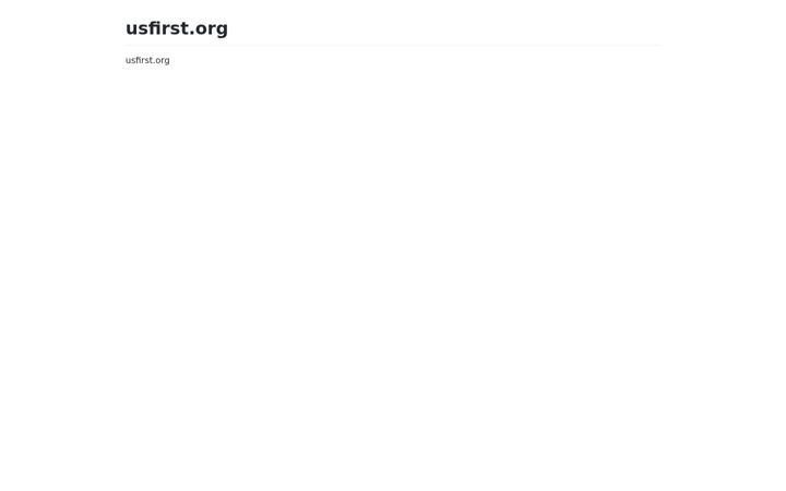 Screenshot of usfirst.org