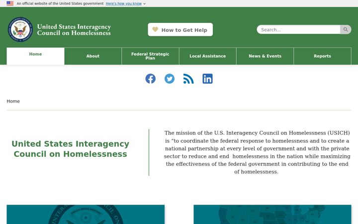 Screenshot of usich.gov