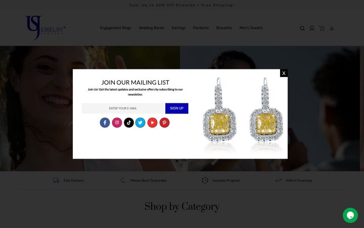 Screenshot of usjewelryfactory.com