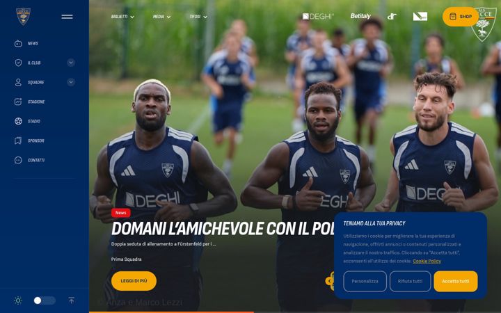 Screenshot of uslecce.it