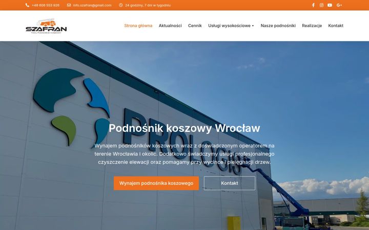 Screenshot του uslugiszafran.wroclaw.pl