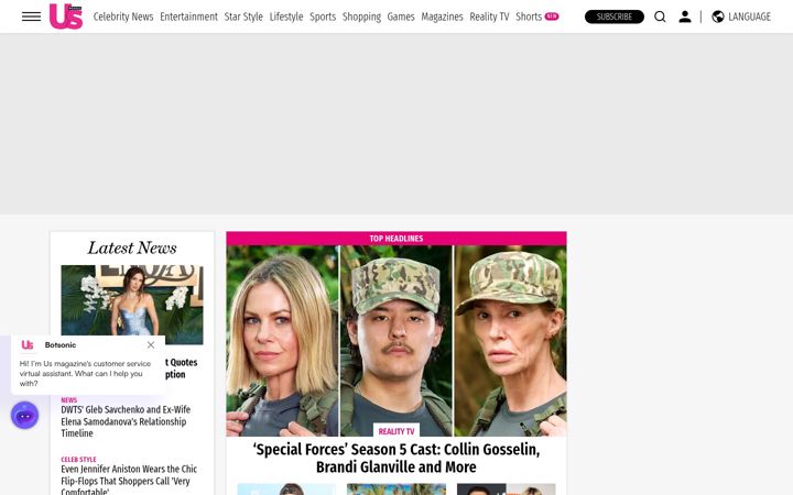 Skærmbillede af usmagazine.com