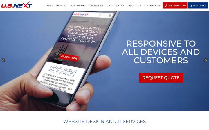 Screenshot of usnx.com