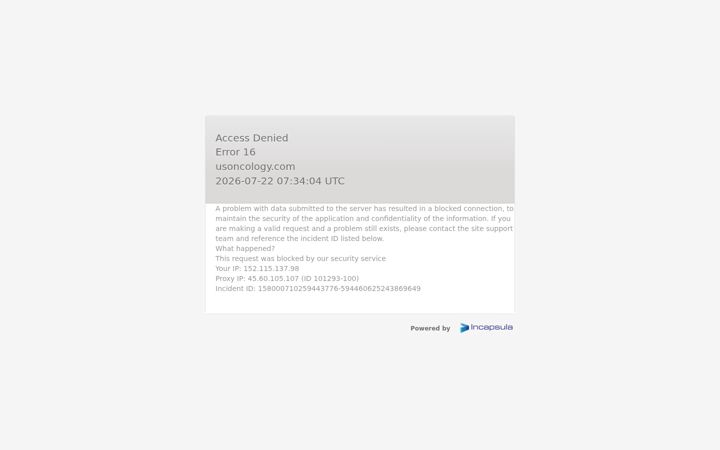 Screenshot of usoncology.com