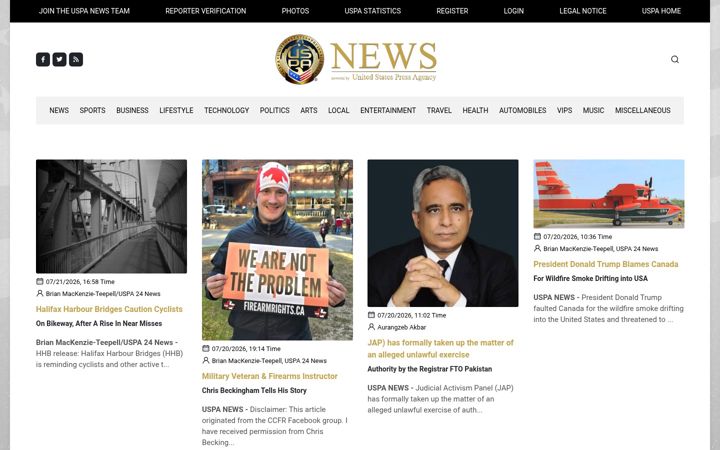 Screenshot of uspa24.com