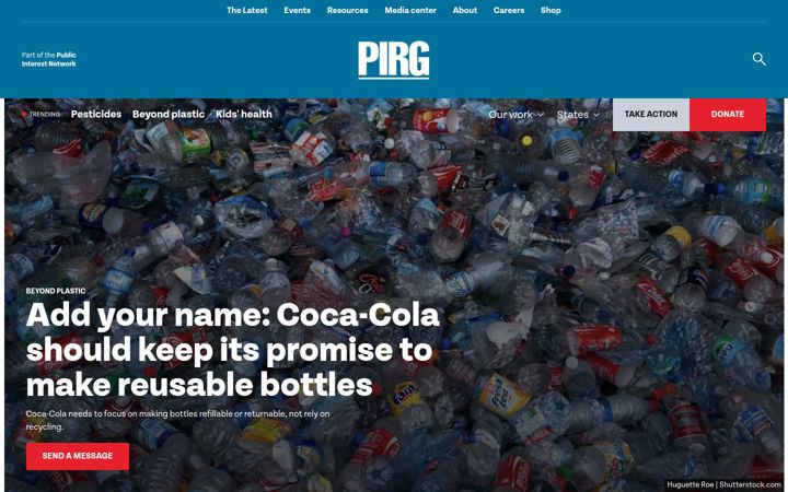 Screenshot of uspirg.org