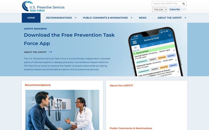 uspreventiveservicestaskforce.org
