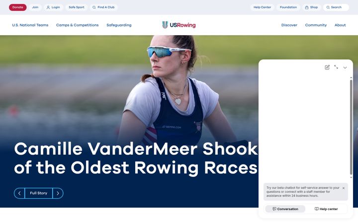 Screenshot of usrowing.org
