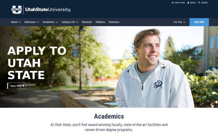 Screenshot ta' usu.edu