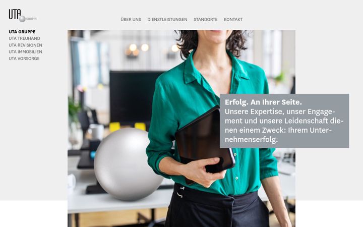 Screenshot of uta.ch