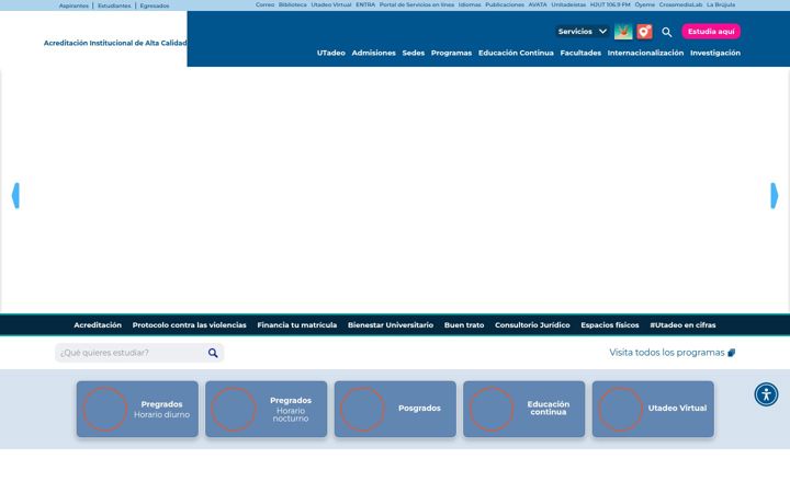 Screenshot of utadeo.edu.co