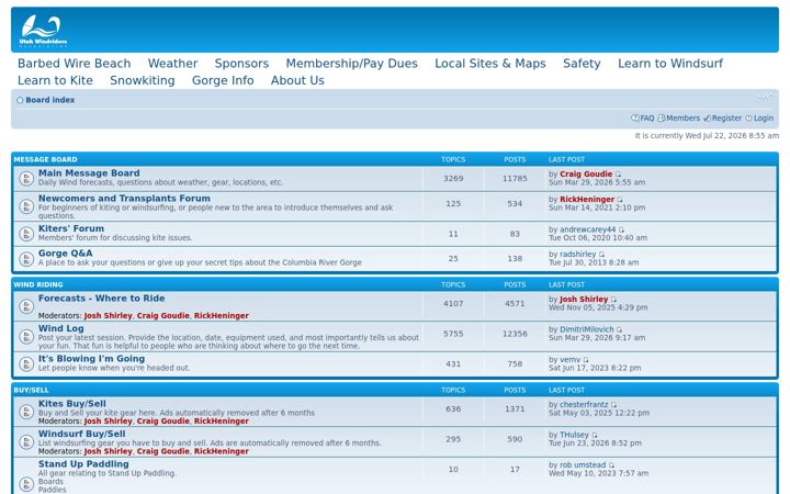 Screenshot of utahwindriders.com