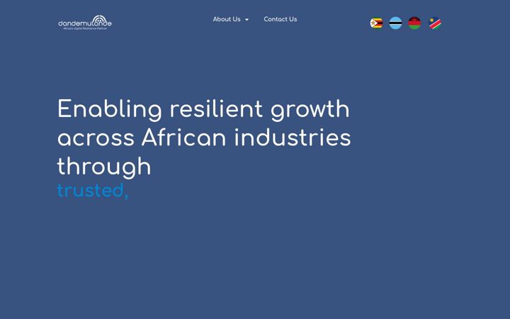 Screenshot of utande.co.zw