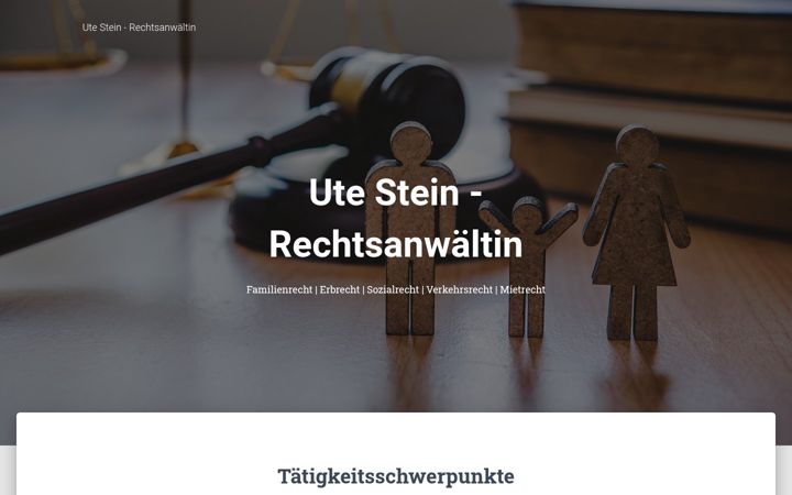 Screenshot van utestein.de