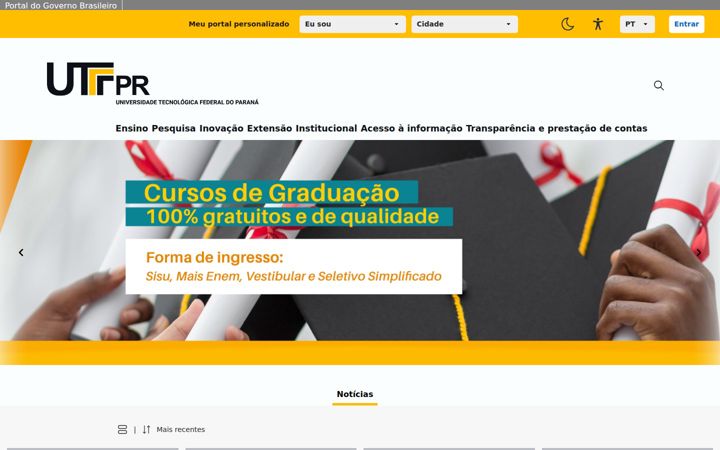 Screenshot of utfpr.edu.br