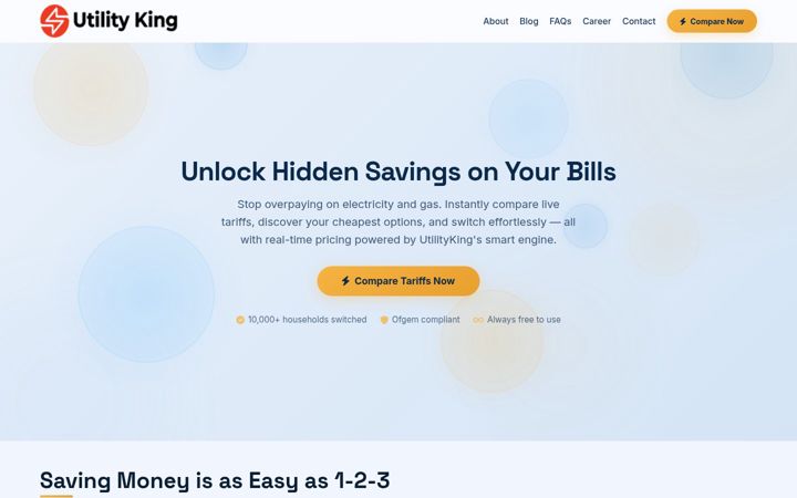 Screenshot ta' utilityking.co.uk