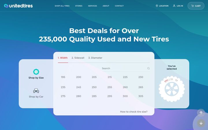 Screenshot of utires.com