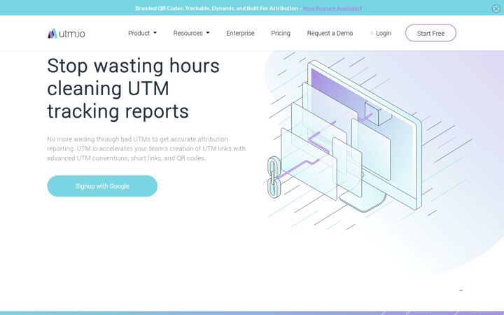 Screenshot of utm.io