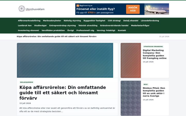 Screenshot of utomhusreklam.com