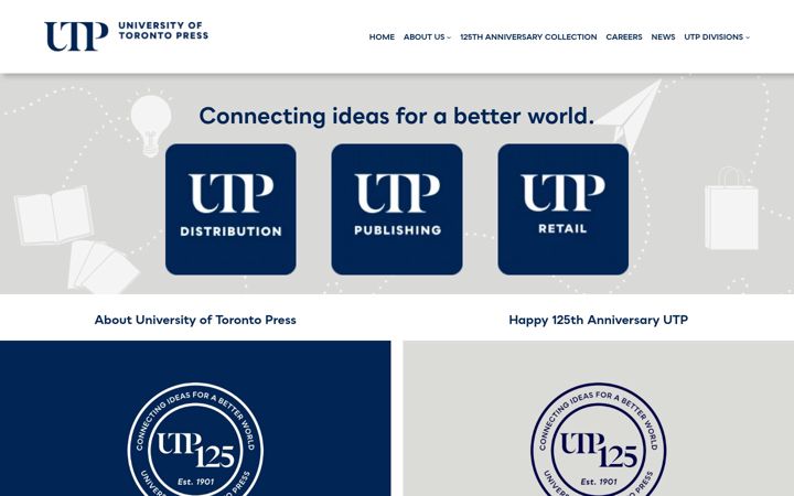 Screenshot of utorontopress.com
