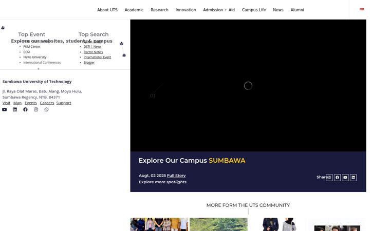Screenshot of uts.ac.id