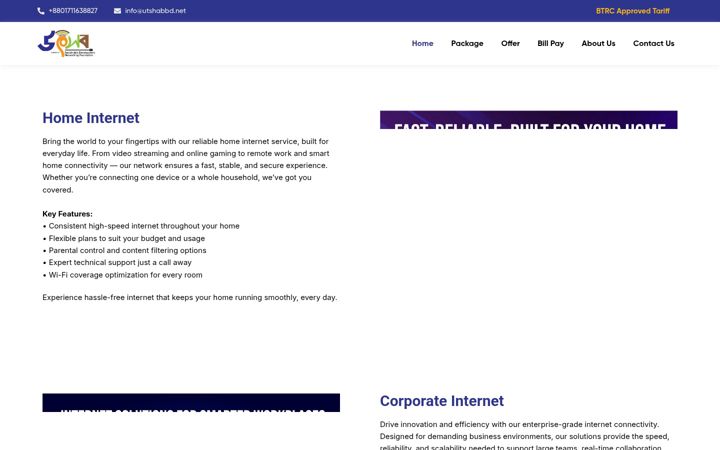 Screenshot of utshabbd.net