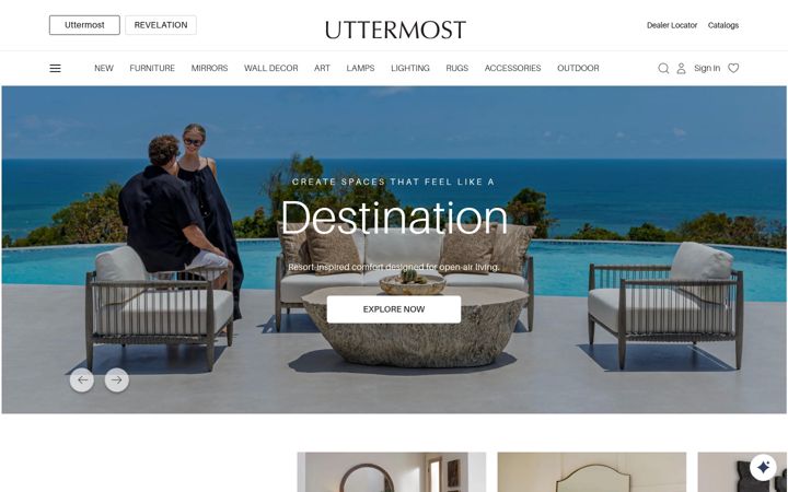 Captura de pantalla de uttermost.com