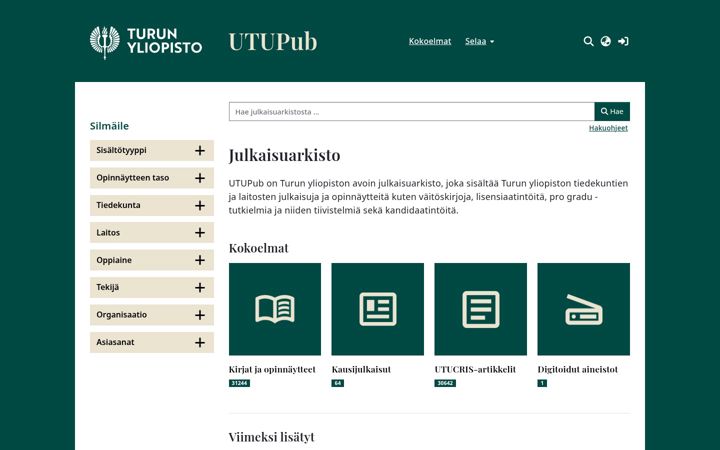 Screenshot of utupub.fi