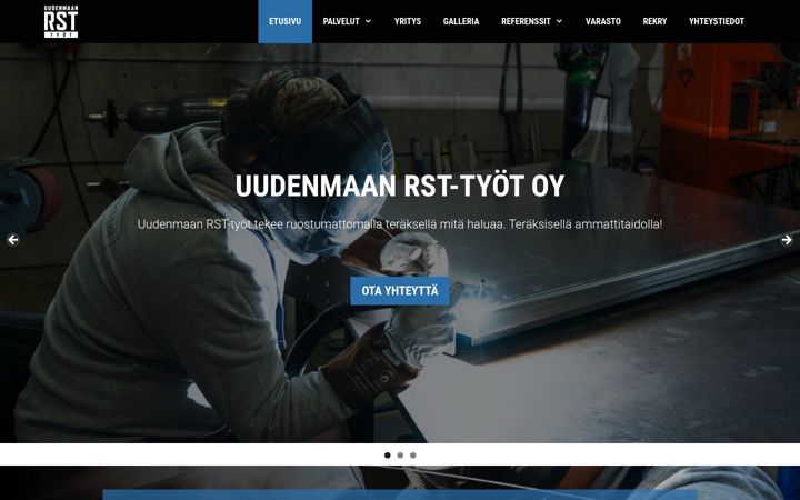 Screenshot of uudenmaanrst.fi