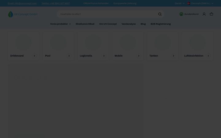 Screenshot von uvconcept.com
