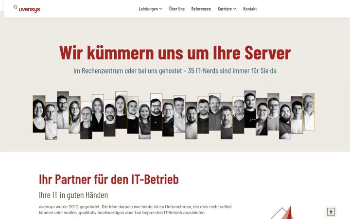 Screenshot of uvensys.de