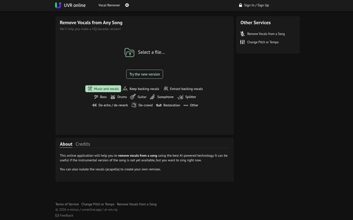 Screenshot of uvronline.app