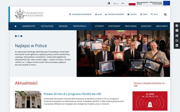 Képernyőkép: uw.edu.pl
