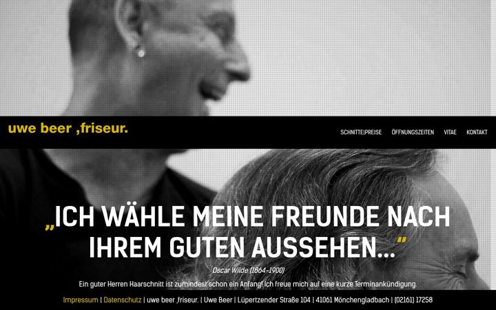Ekrānuzņēmums no uwebeer-friseur.de