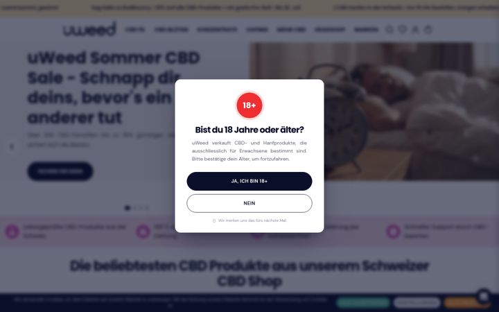 Screenshot of uweed.ch