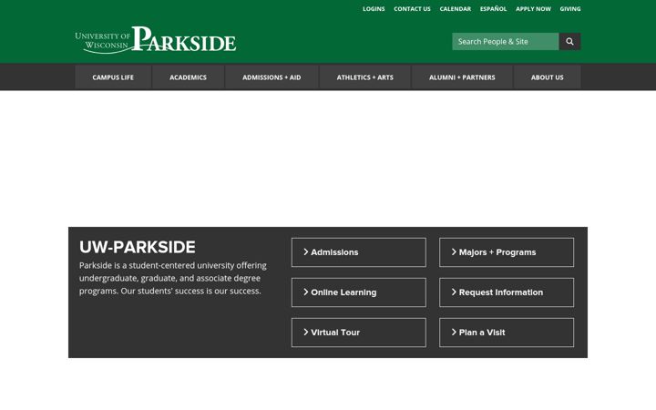 Screenshot of uwp.edu