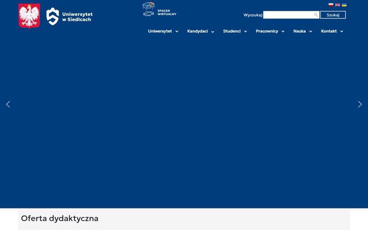 Screenshot von uws.edu.pl