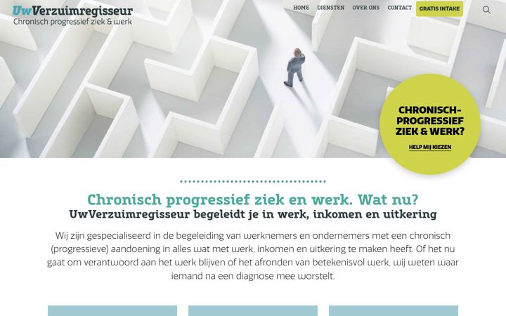 Captura de pantalla de uwverzuimregisseur.nl