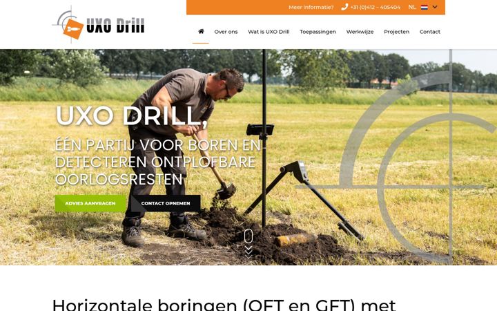 Screenshot of uxodrill.nl