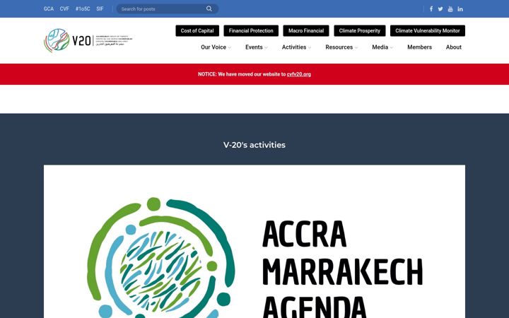 Screenshot ta' v-20.org