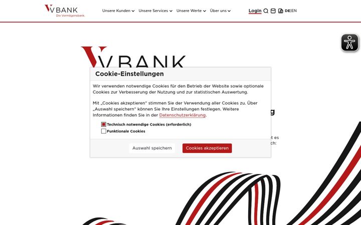 Screenshot of v-bank.com