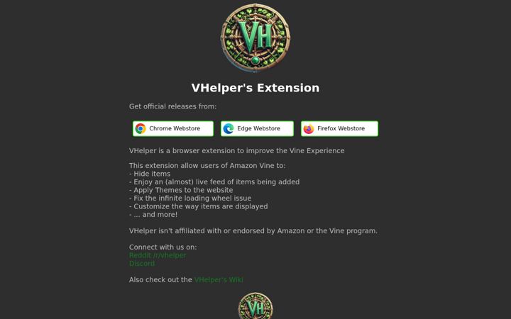 Screenshot of v-helper.com