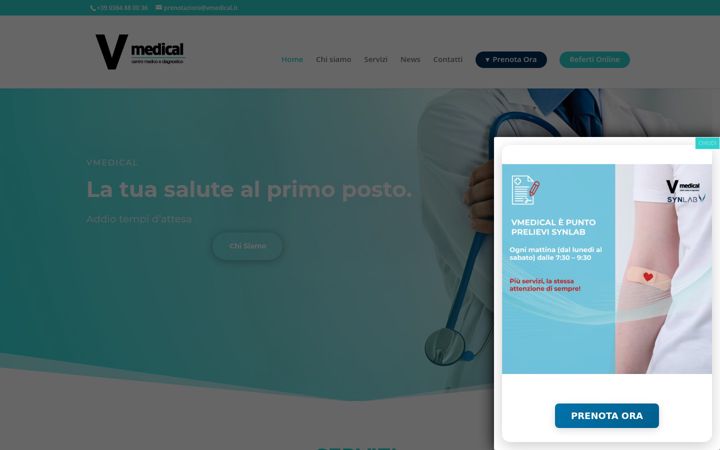 Skjermbilde av v-medical.it