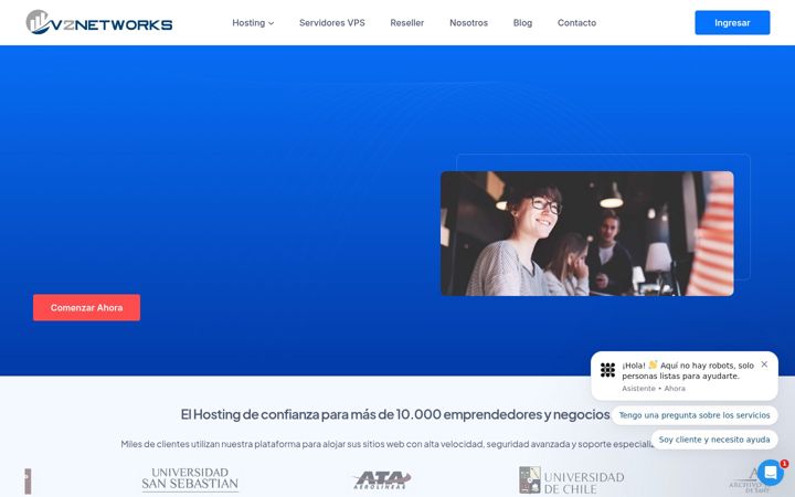 Screenshot of v2net.cl