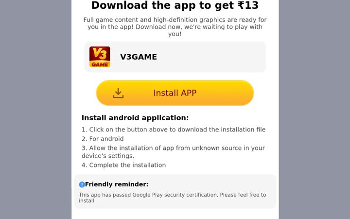 Screenshot of v3game5.com