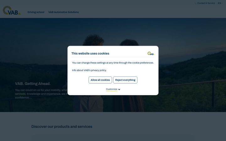 Screenshot of vab.be